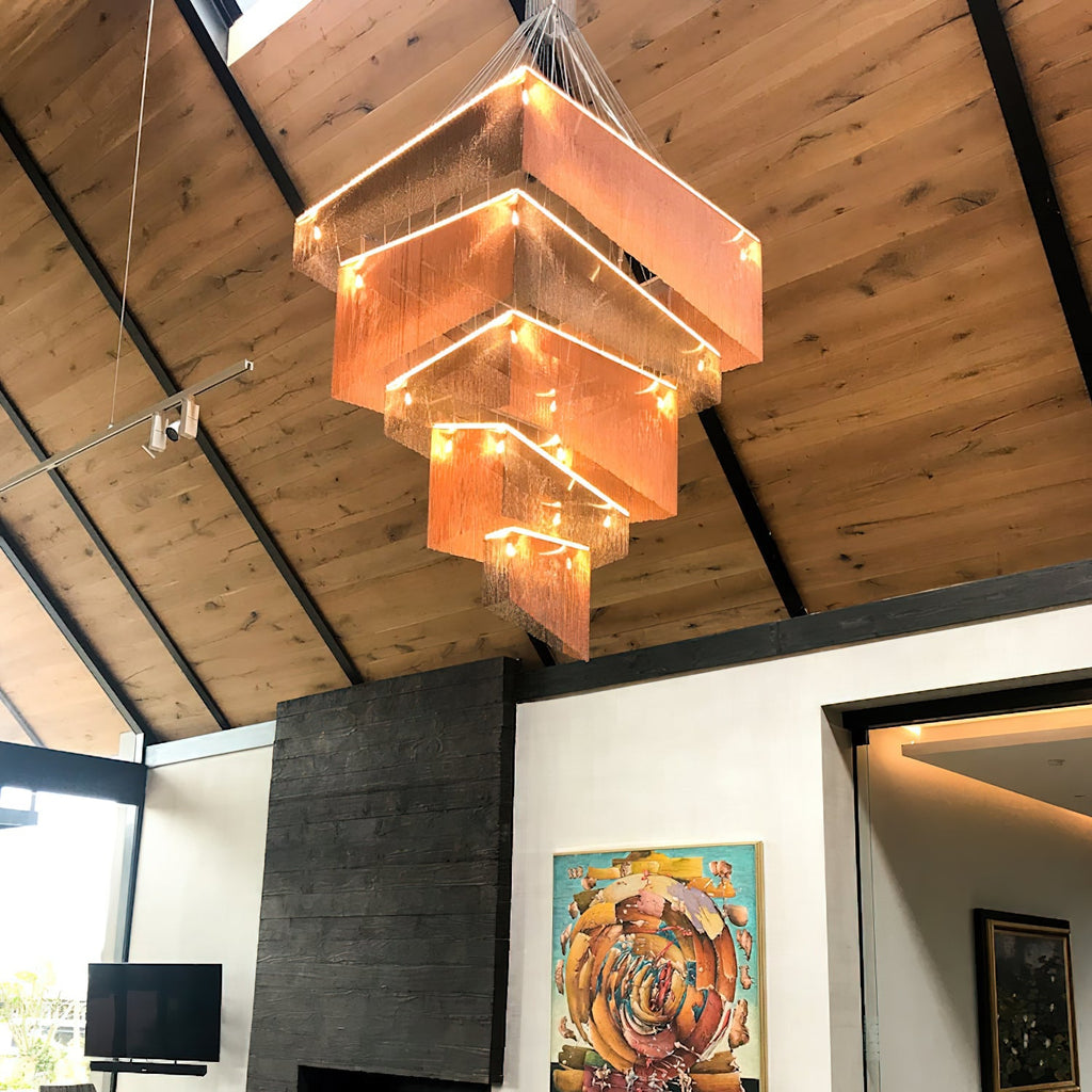 Harvenwood Aluminium Chandelier-Moonnatur
