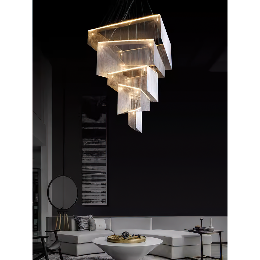 Harvenwood Aluminium Chandelier-Moonnatur