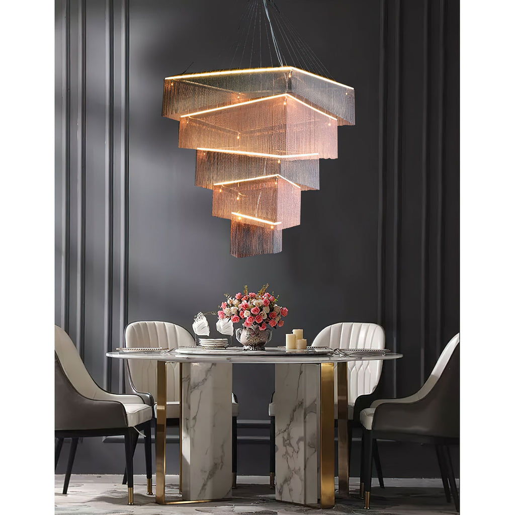 Harvenwood Aluminium Chandelier-Moonnatur