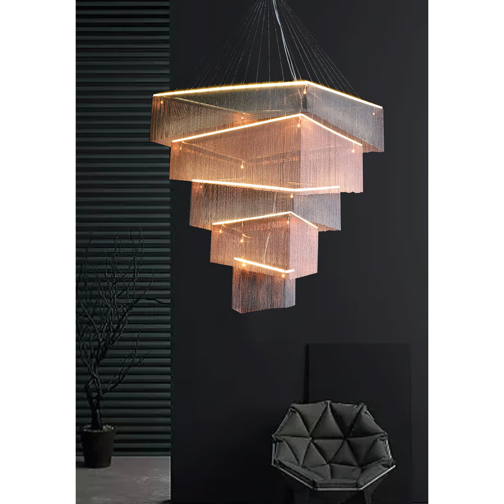 Harvenwood Aluminium Chandelier-Moonnatur