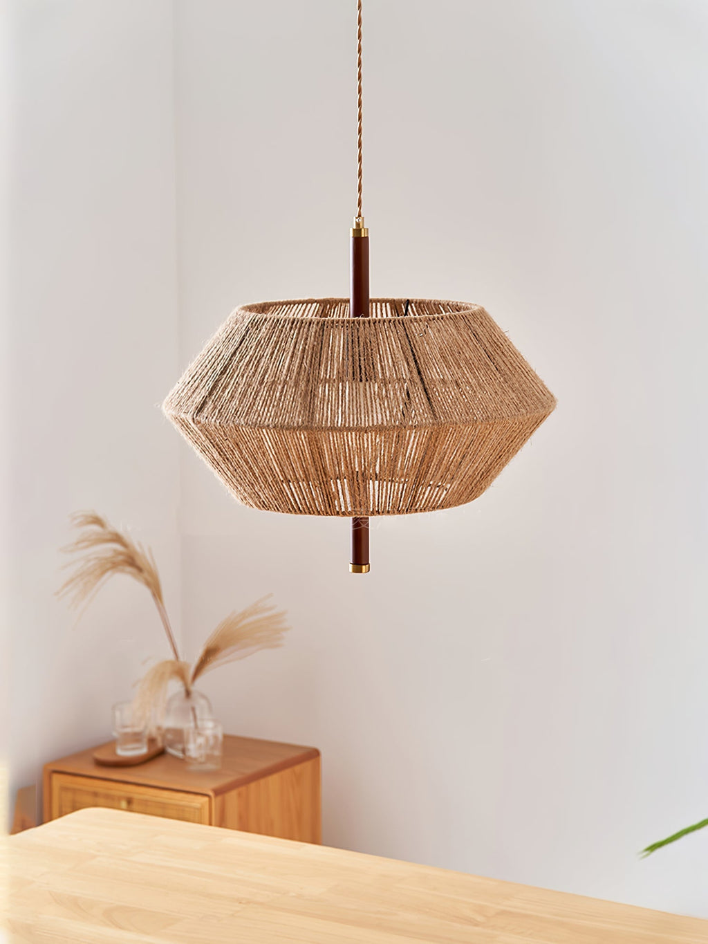 Hazelena Jute Rope Pendant Light-Moonnatur