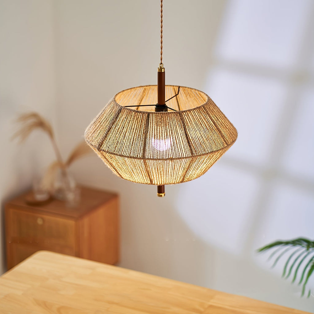 Hazelena Jute Rope Pendant Light-Moonnatur