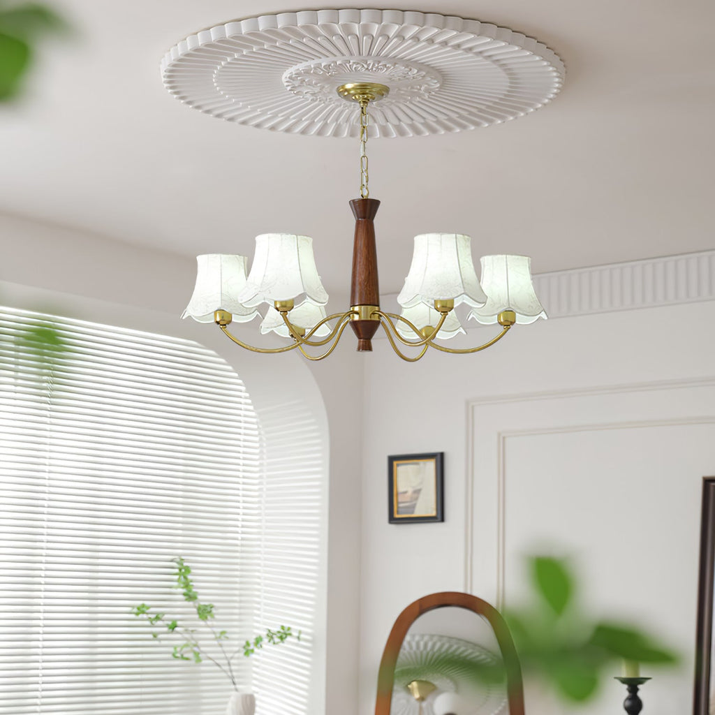 Leveniel Fabric Chandelier-Moonnatur