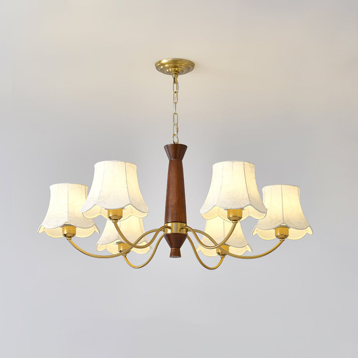 Leveniel Fabric Chandelier-Moonnatur