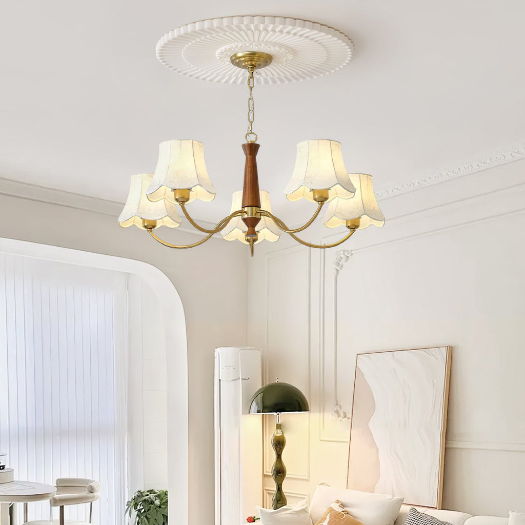 Leveniel Fabric Chandelier-Moonnatur