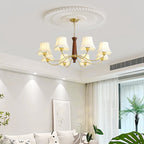 Leveniel Fabric Chandelier-Moonnatur