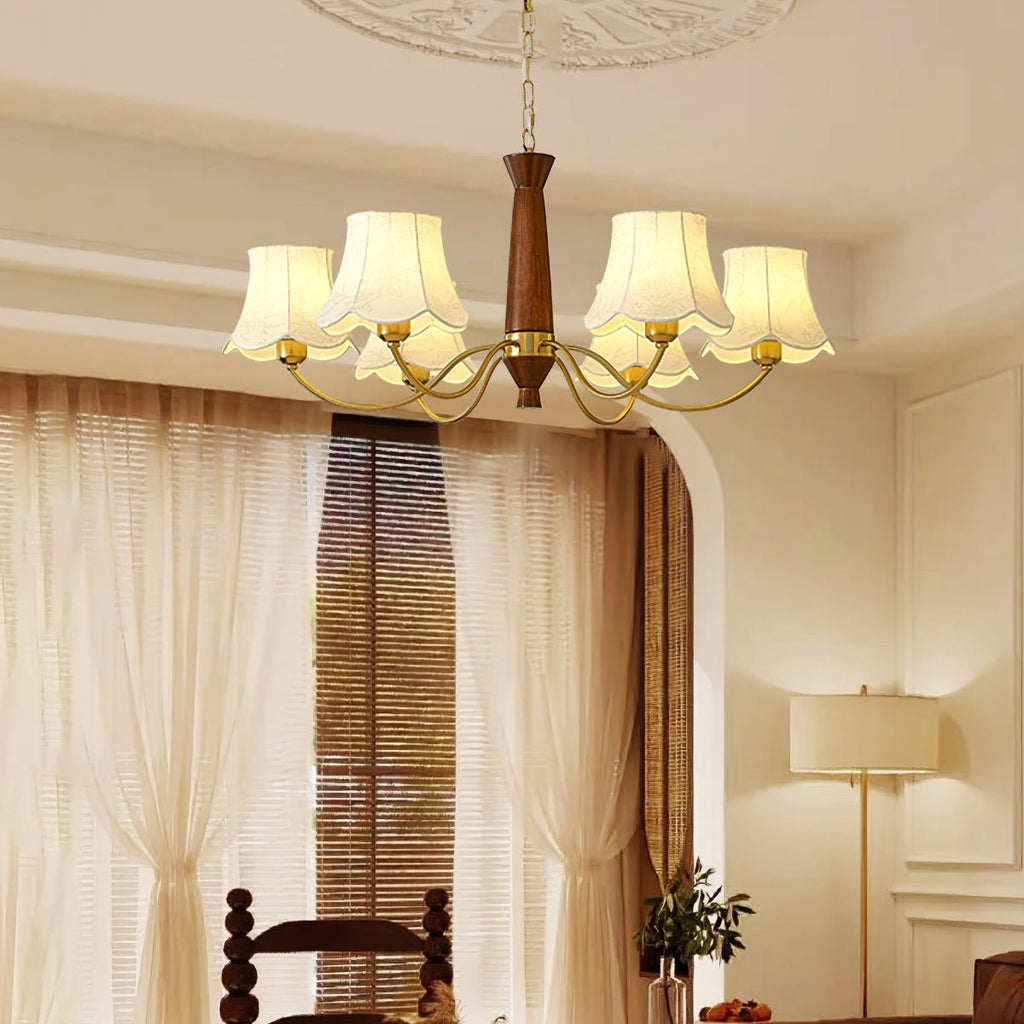 Leveniel Fabric Chandelier-Moonnatur
