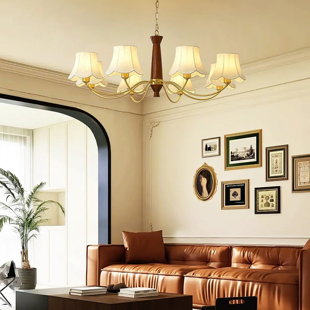 Leveniel Fabric Chandelier-Moonnatur