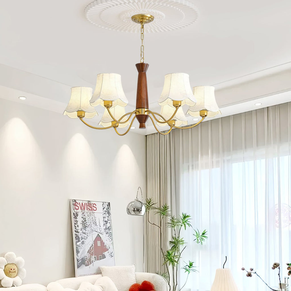 Leveniel Fabric Chandelier-Moonnatur