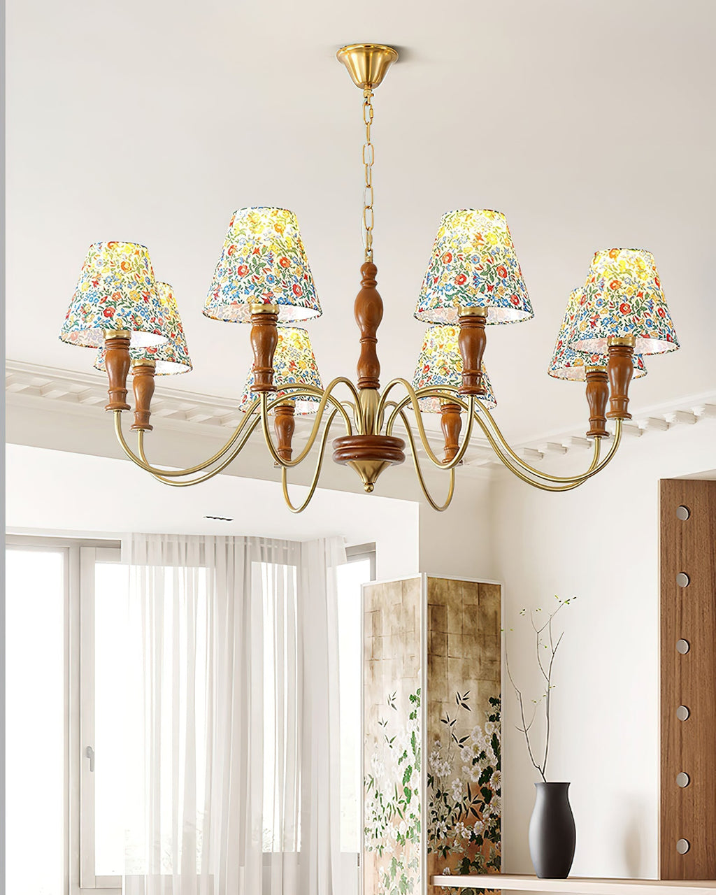 Camberaria Fabric Chandelier-Moonnatur