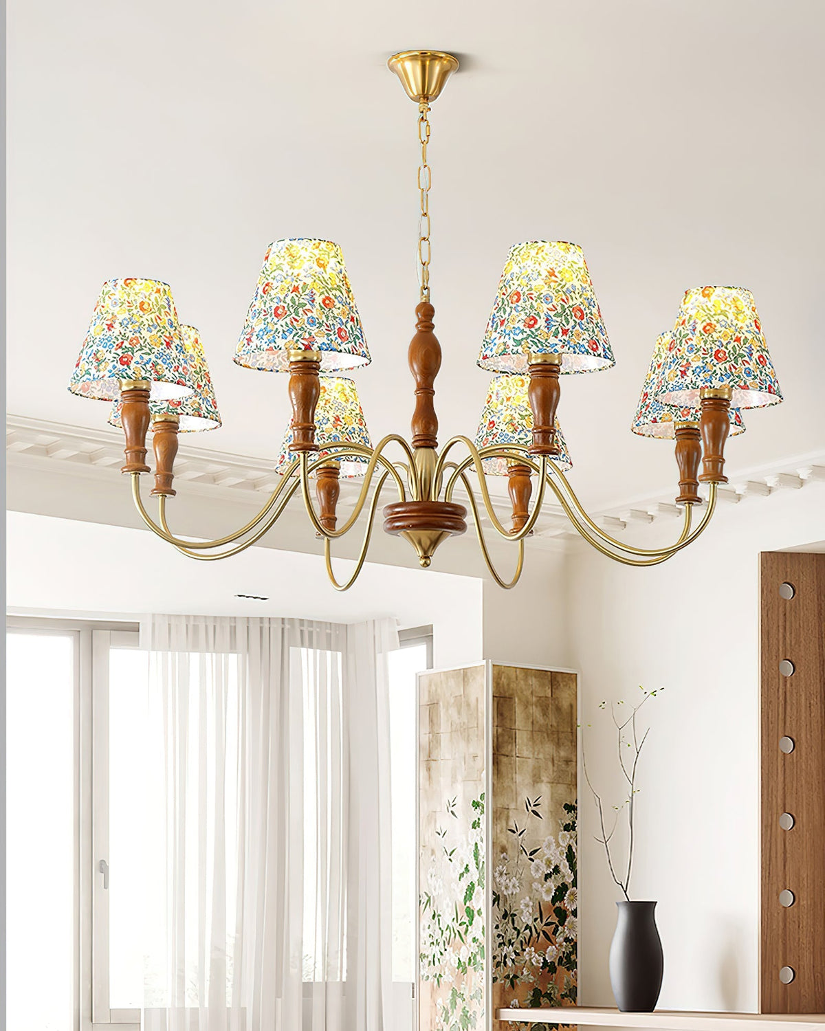 Camberaria Fabric Chandelier-Moonnatur