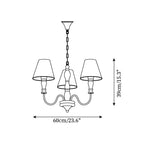 Camberaria Fabric Chandelier-Moonnatur
