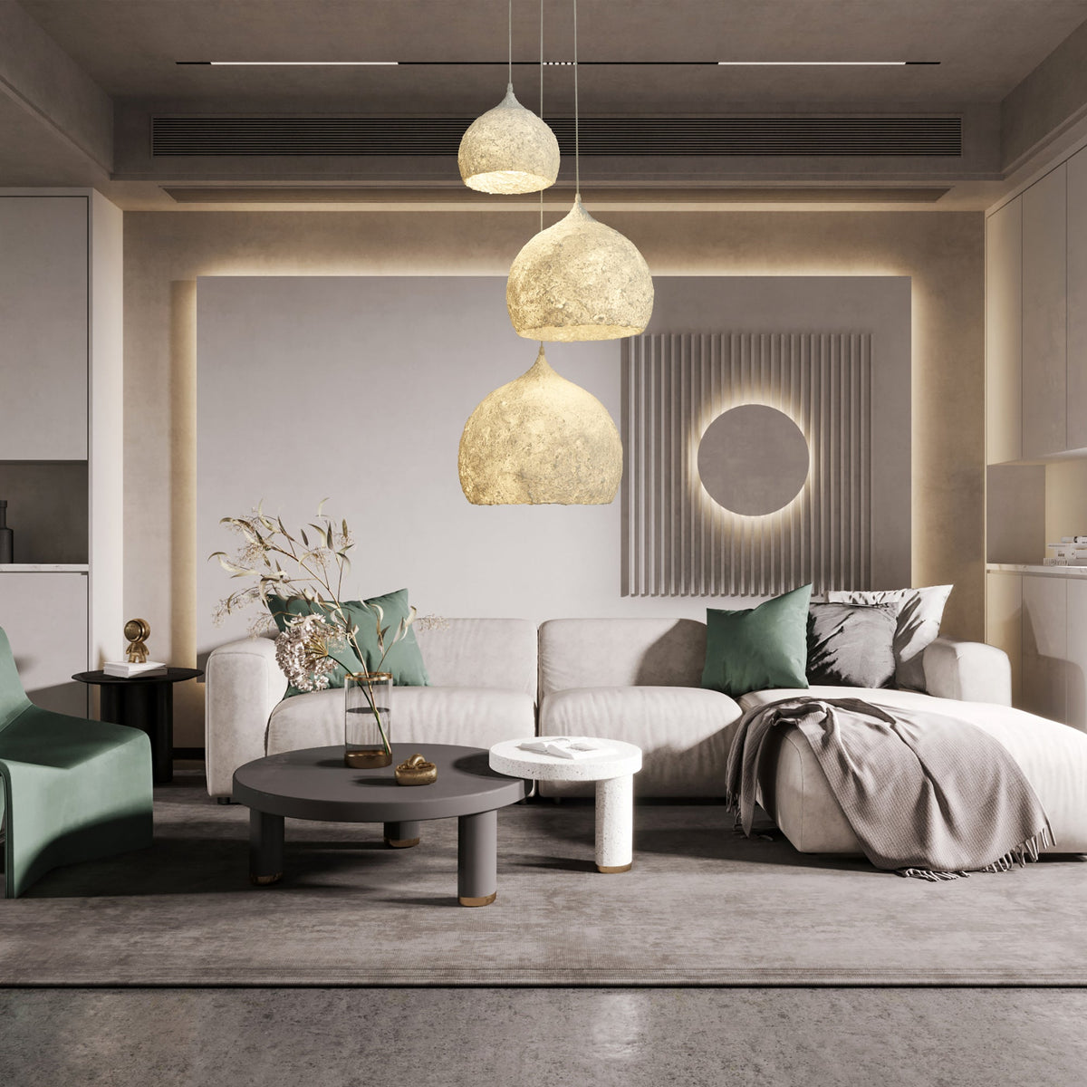 Rowenara Paper Pendant Light-Moonnatur