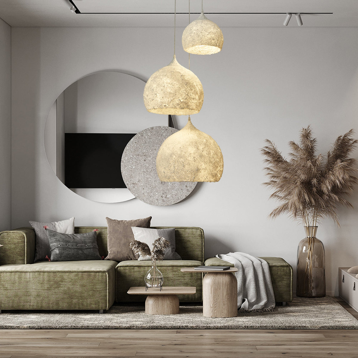 Rowenara Paper Pendant Light-Moonnatur