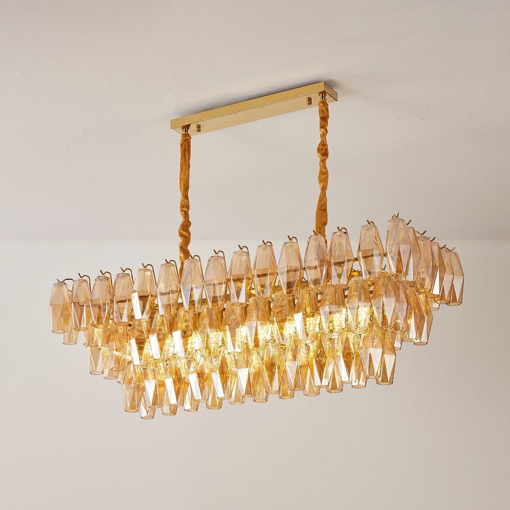 Caldenhill Glass Chandelier-Moonnatur