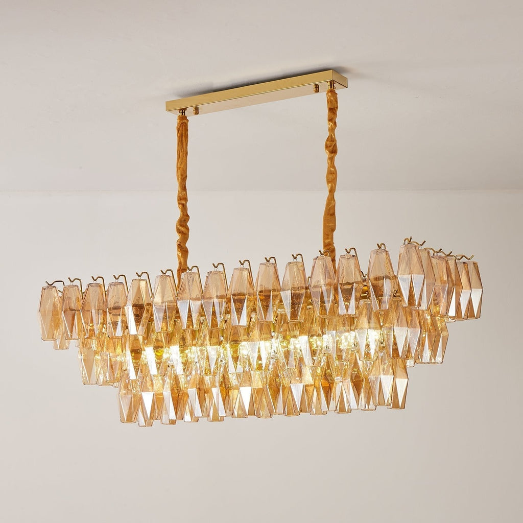 Caldenhill Glass Chandelier-Moonnatur