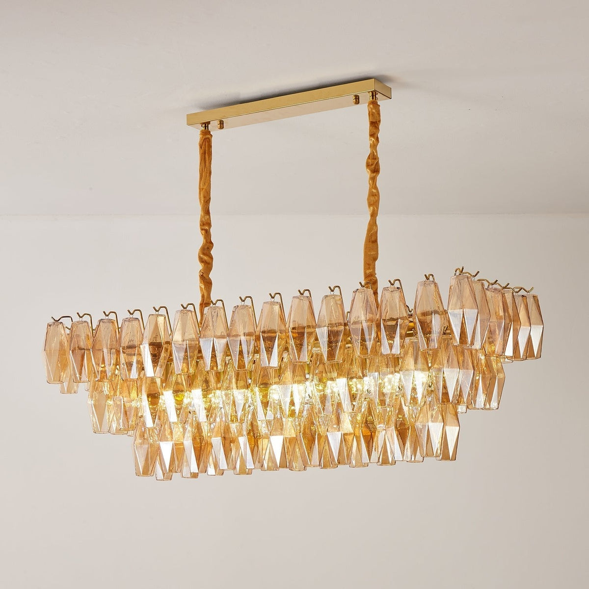 Caldenhill Glass Chandelier-Moonnatur