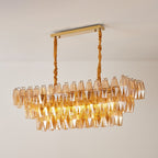 Caldenhill Glass Chandelier-Moonnatur