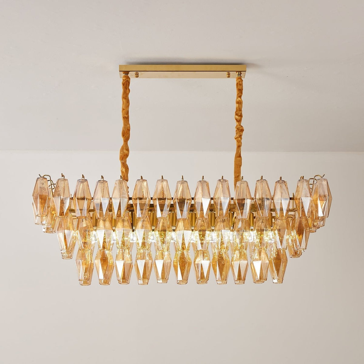 Caldenhill Glass Chandelier-Moonnatur