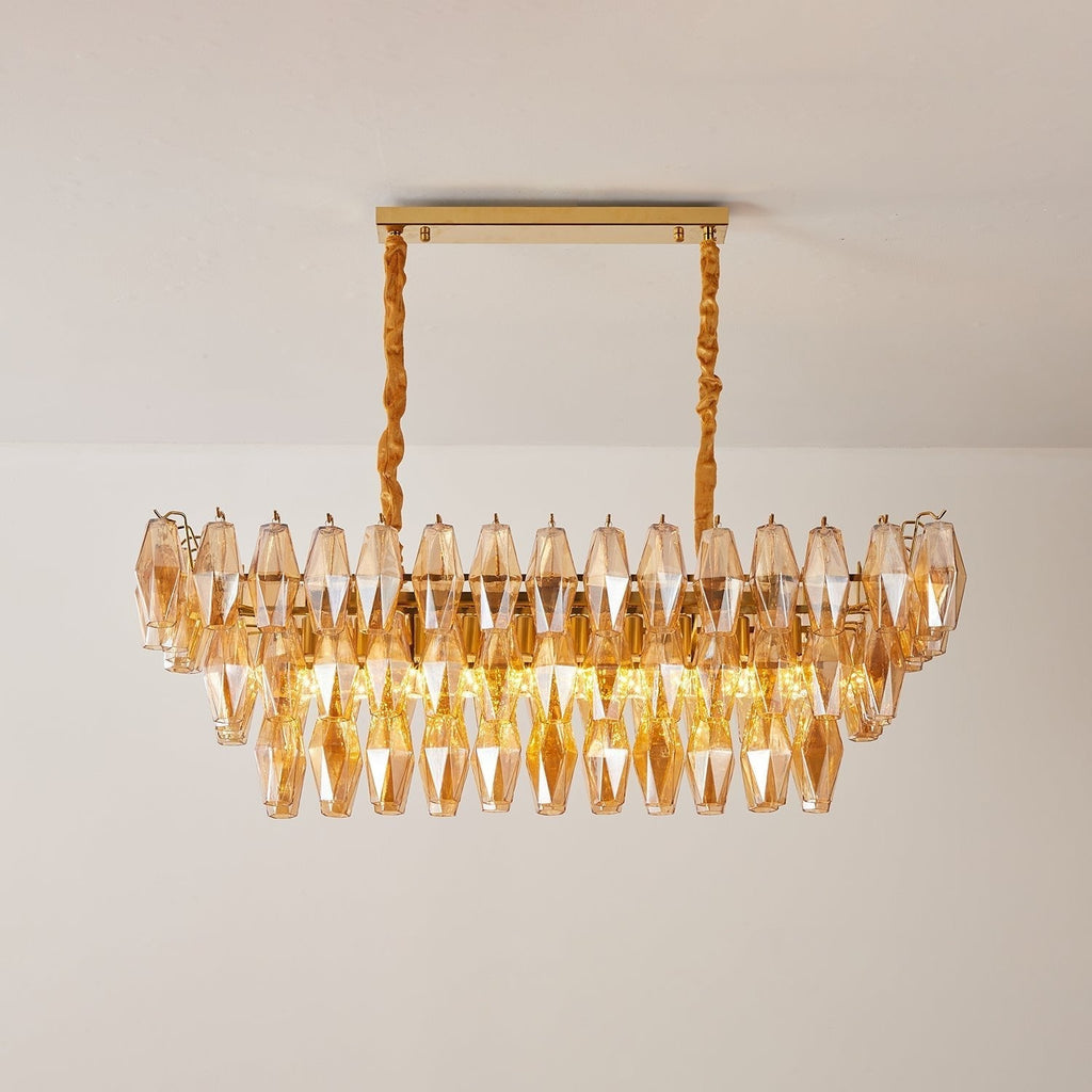 Caldenhill Glass Chandelier-Moonnatur