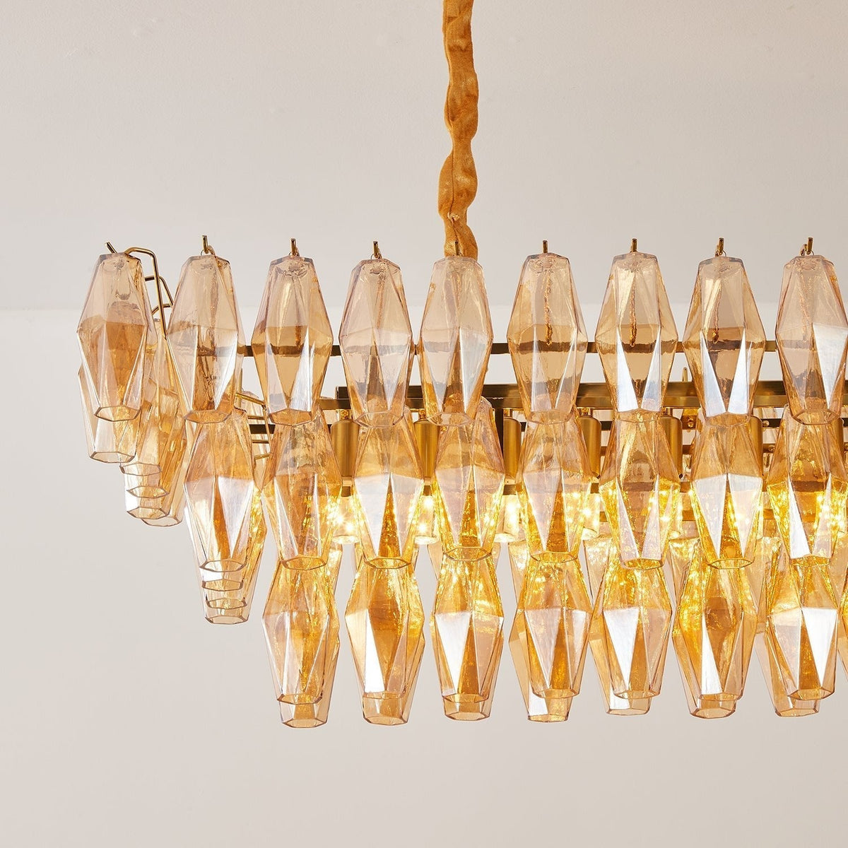 Caldenhill Glass Chandelier-Moonnatur