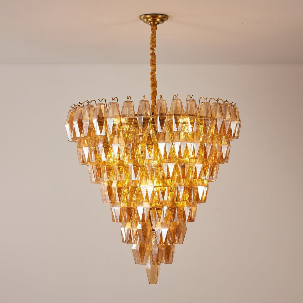 Brevenley Glass Chandelier-Moonnatur