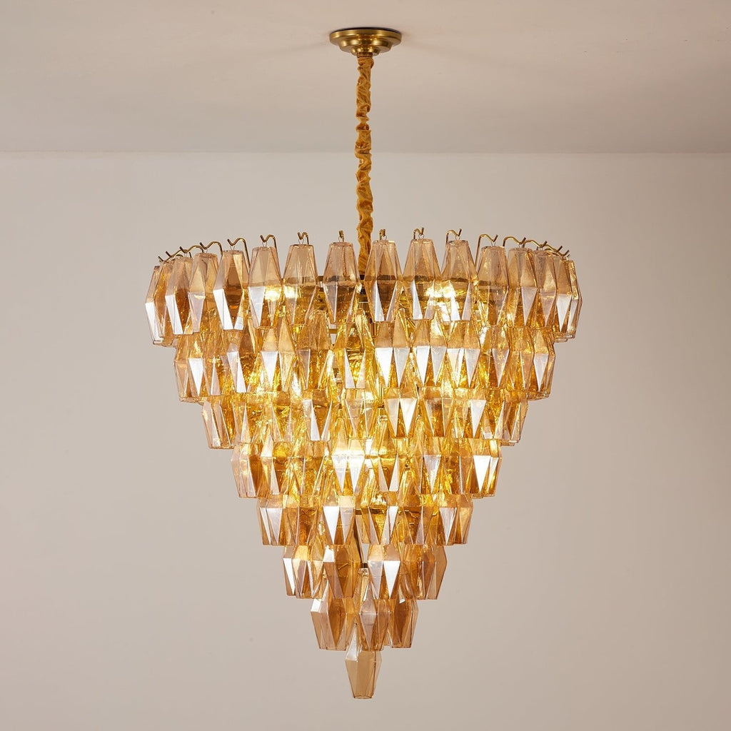 Brevenley Glass Chandelier-Moonnatur