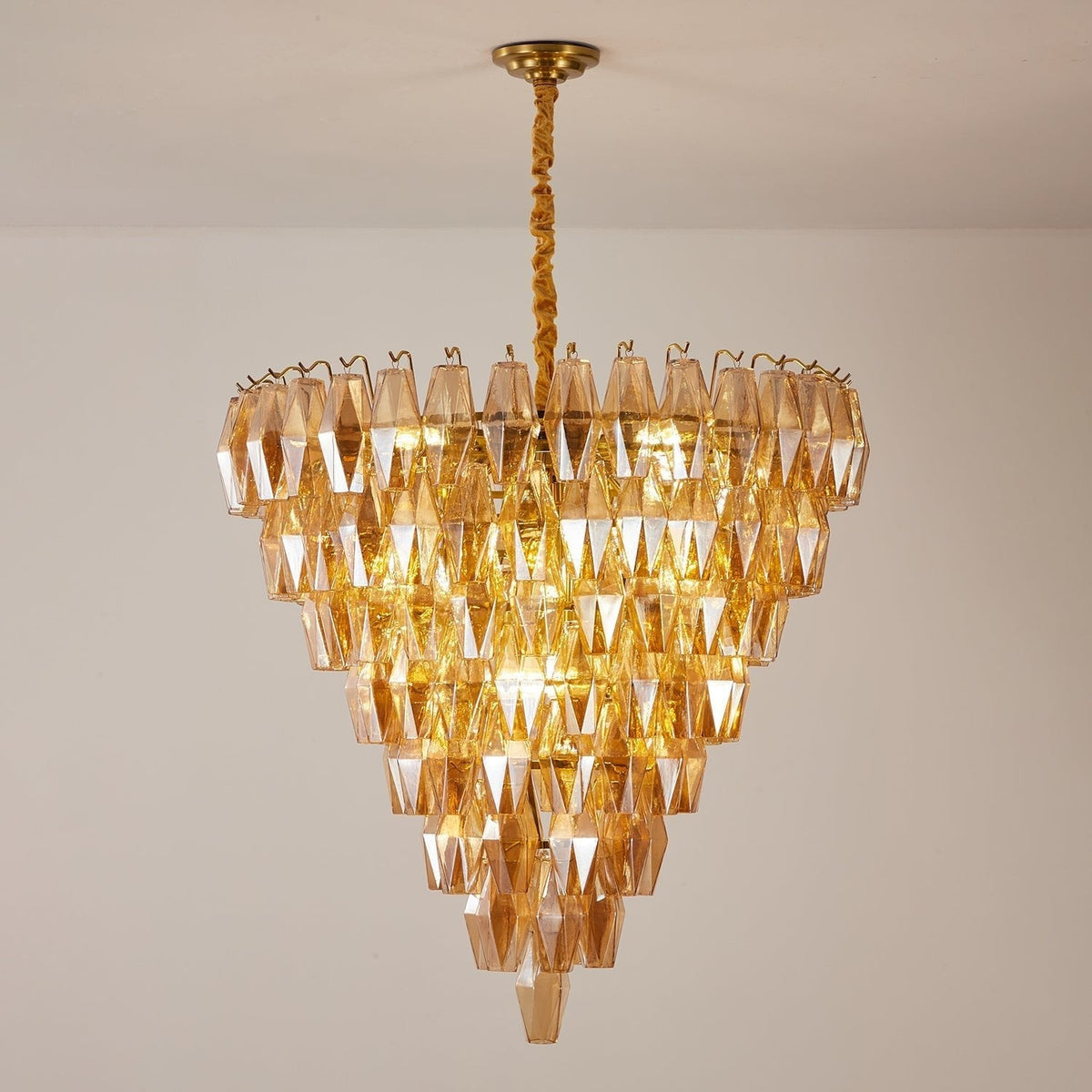 Brevenley Glass Chandelier-Moonnatur