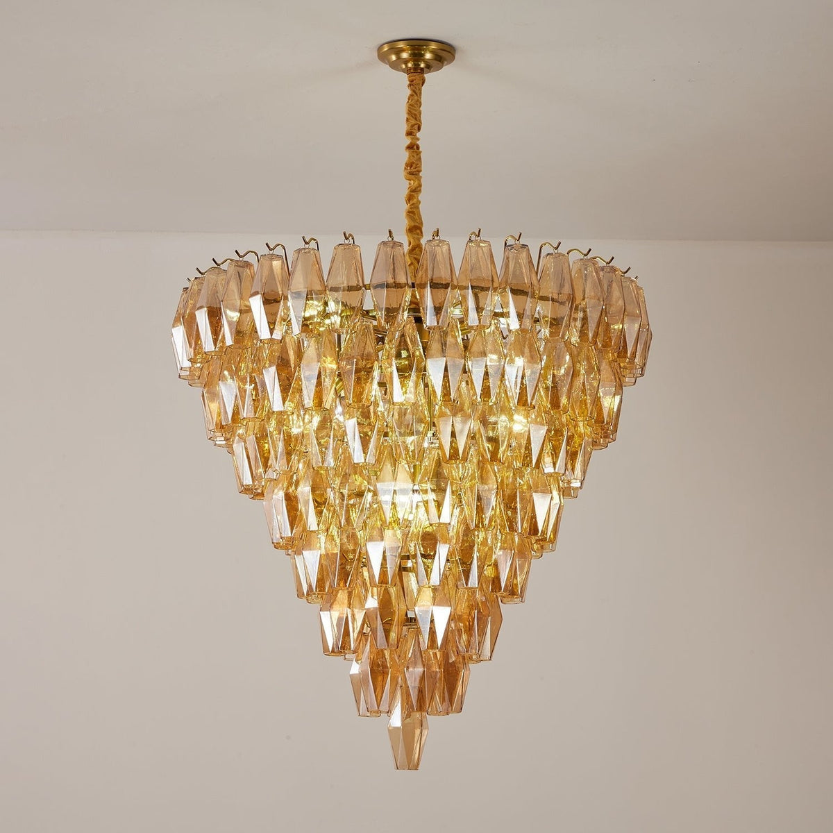 Brevenley Glass Chandelier-Moonnatur