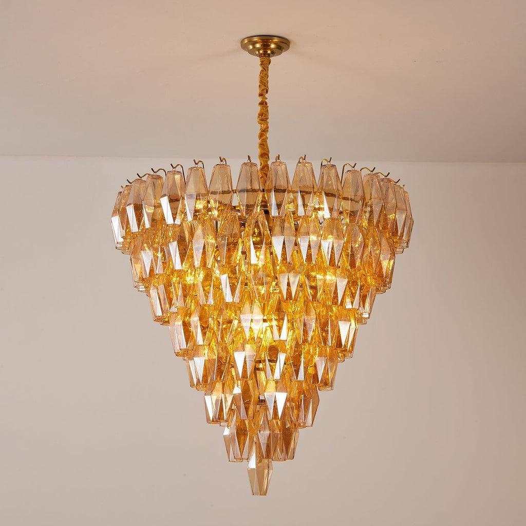 Brevenley Glass Chandelier-Moonnatur