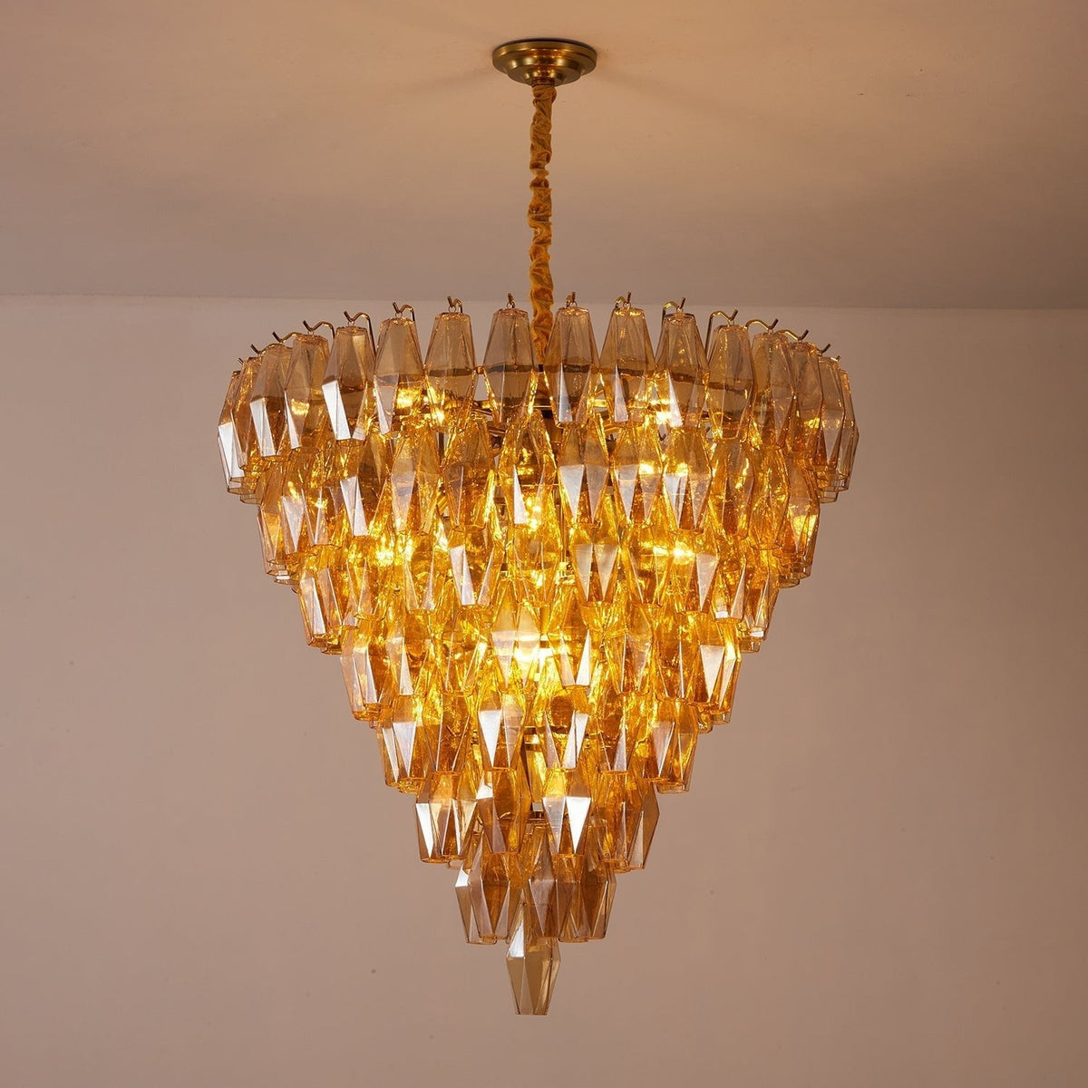 Brevenley Glass Chandelier-Moonnatur