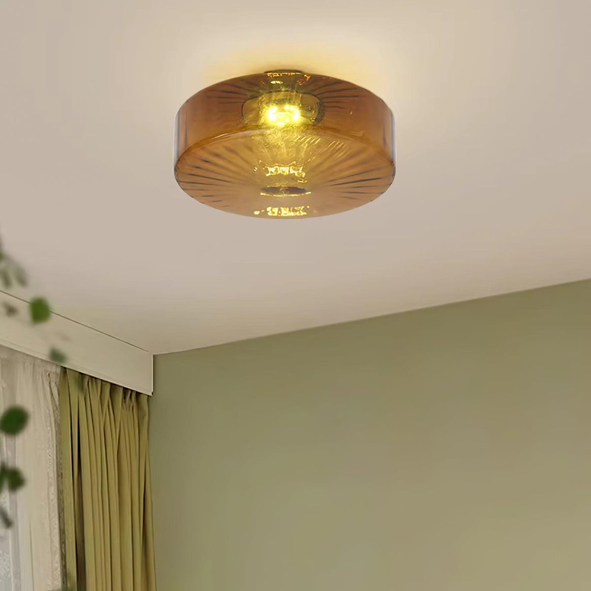 Lathenelis Glass Ceiling Light-Moonnatur