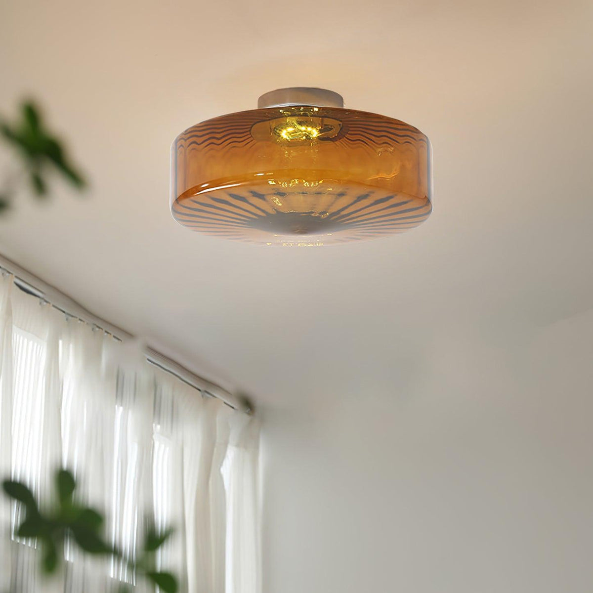 Lathenelis Glass Ceiling Light-Moonnatur