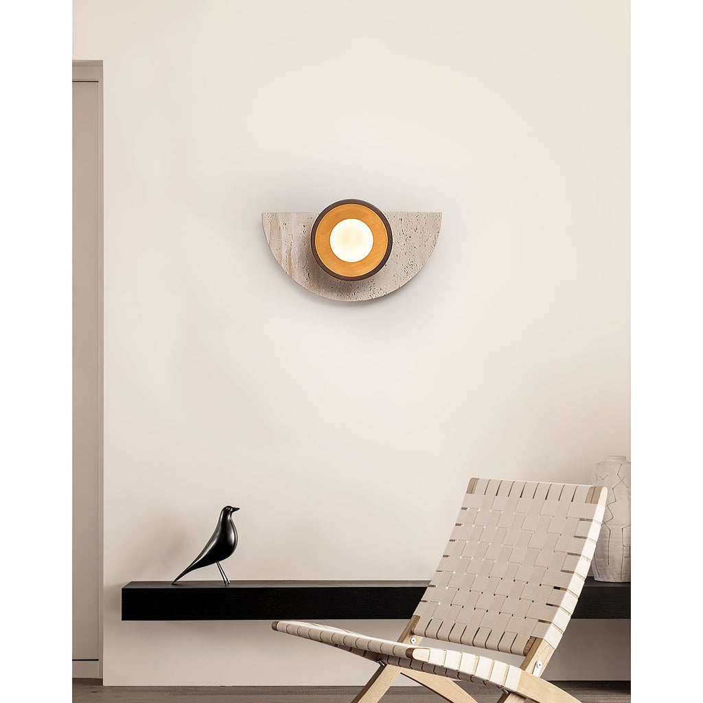 Gildenenora Travertine Wall Light-Moonnatur