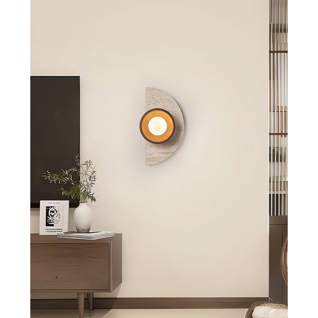Gildenenora Travertine Wall Light-Moonnatur