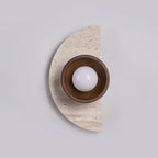 Gildenenora Travertine Wall Light-Moonnatur