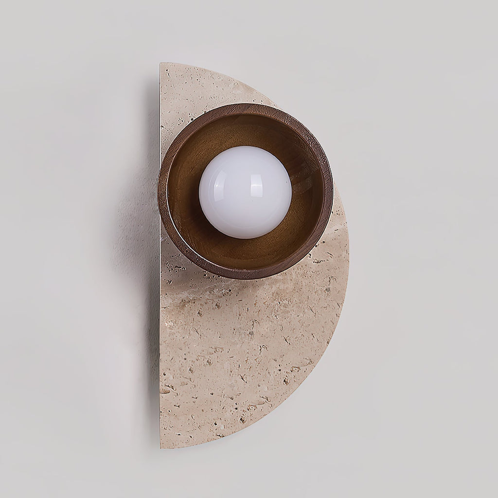 Gildenenora Travertine Wall Light-Moonnatur