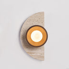 Gildenenora Travertine Wall Light-Moonnatur