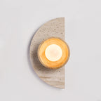 Gildenenora Travertine Wall Light-Moonnatur
