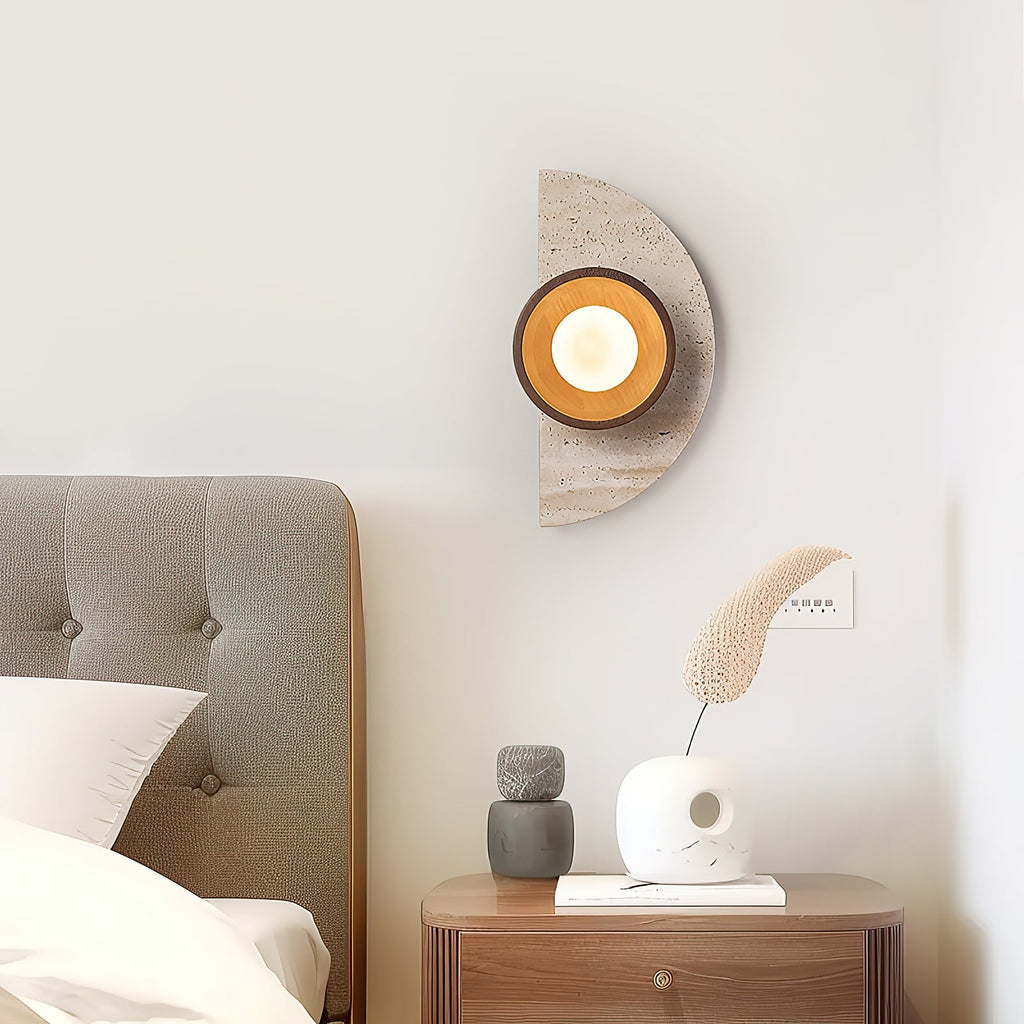 Gildenenora Travertine Wall Light-Moonnatur