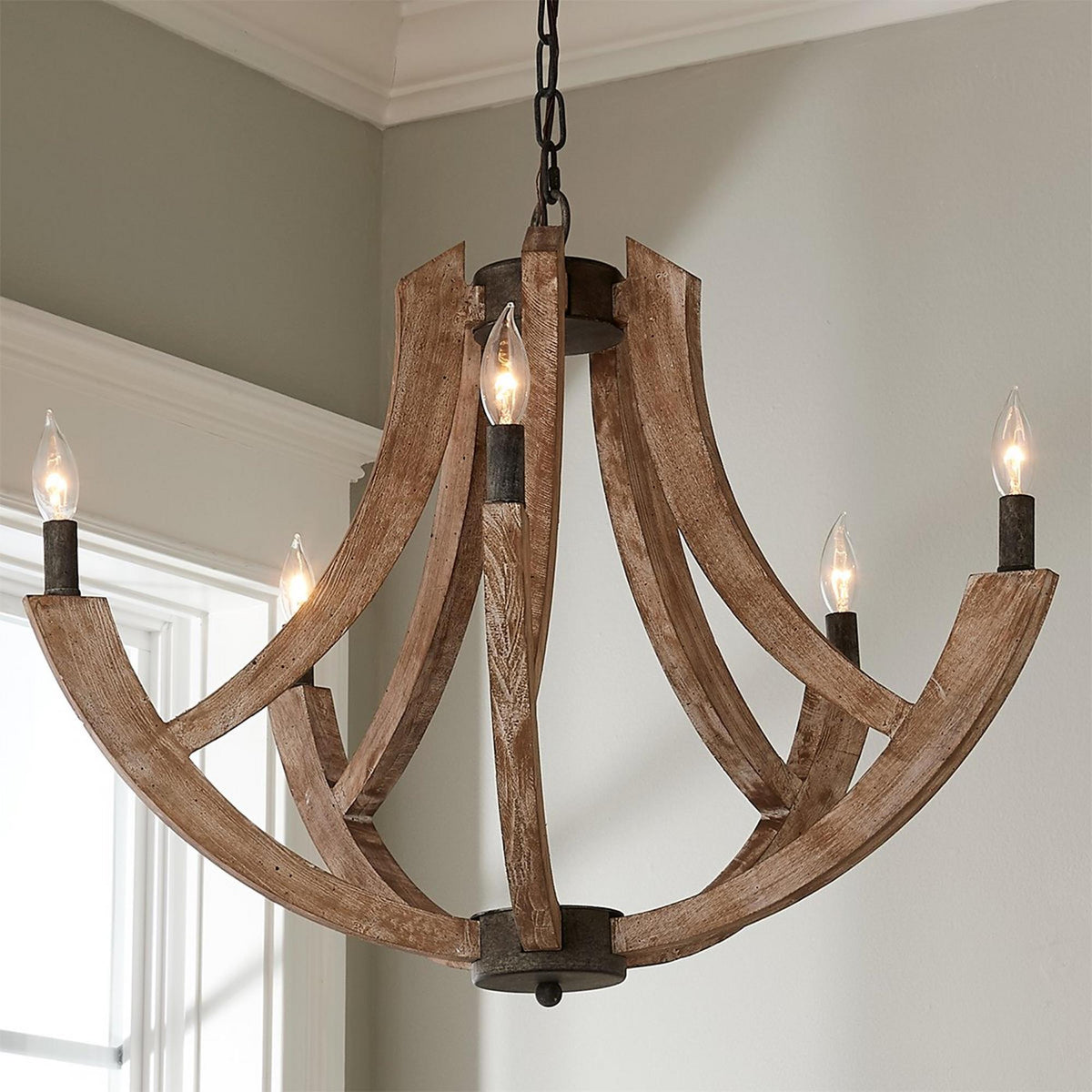 Galdenelyn Wood Pendant Light-Moonnatur