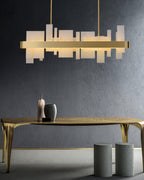 Helrenora Brass Chandelier-Moonnatur