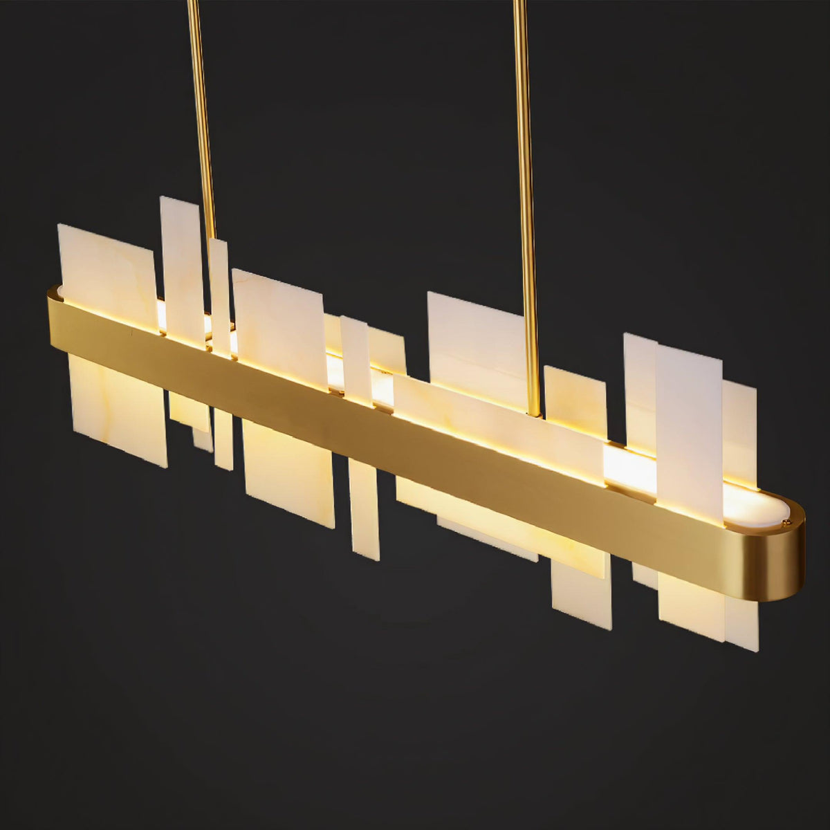 Helrenora Brass Chandelier-Moonnatur