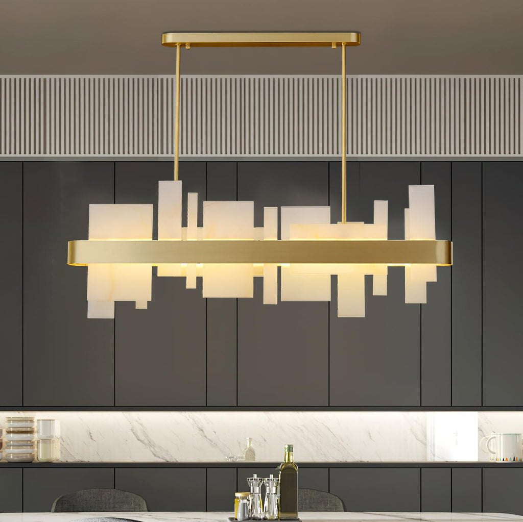 Helrenora Brass Chandelier-Moonnatur