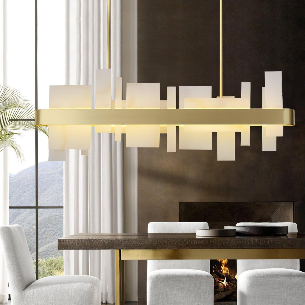 Helrenora Brass Chandelier-Moonnatur