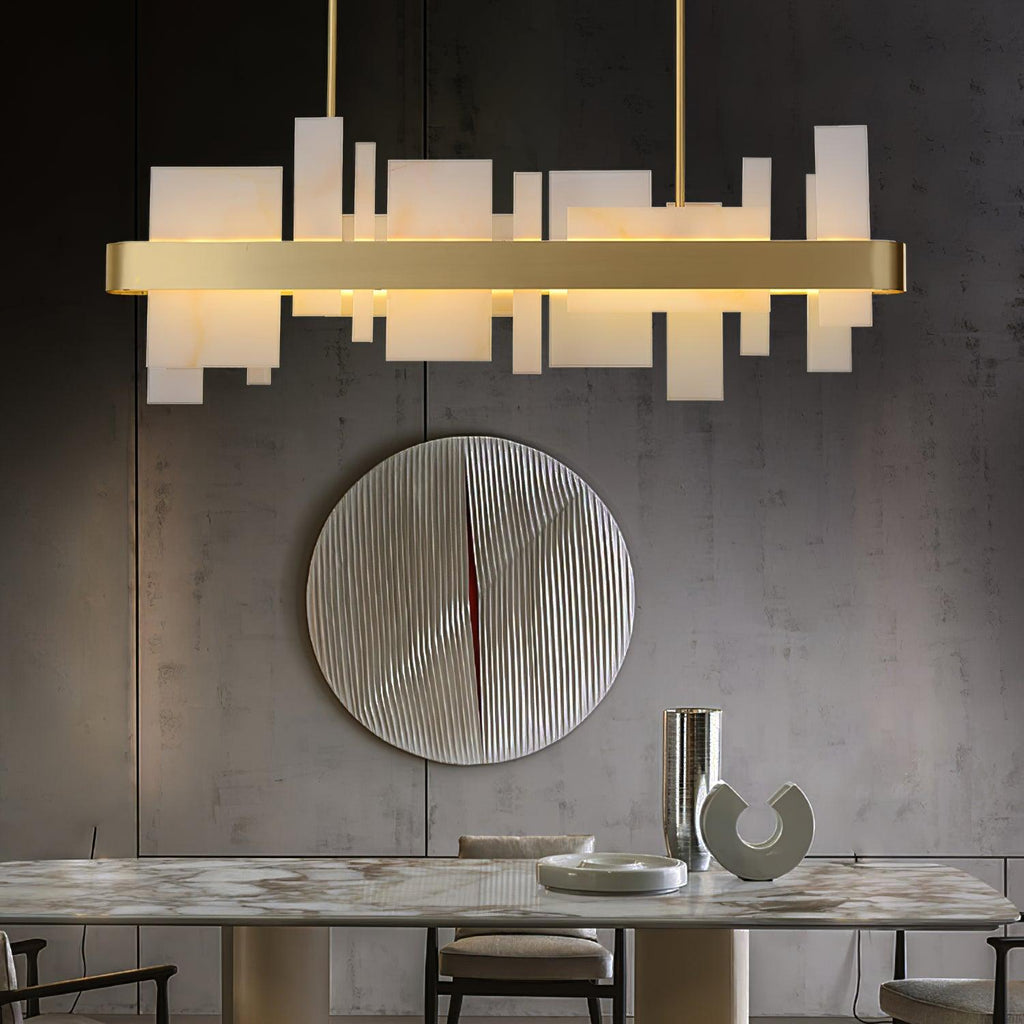 Helrenora Brass Chandelier-Moonnatur