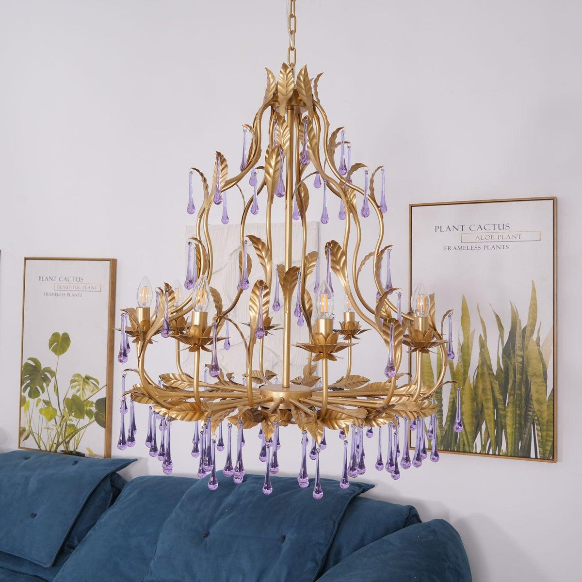 Fadrisse Glass Chandelier-Moonnatur