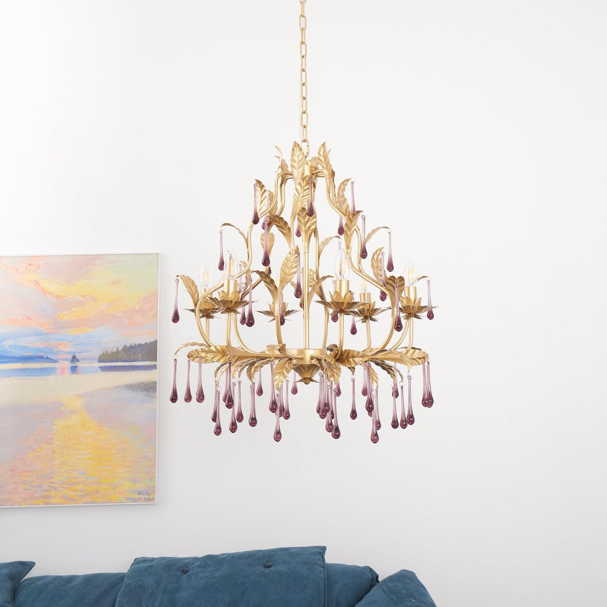 Fadrisse Glass Chandelier-Moonnatur