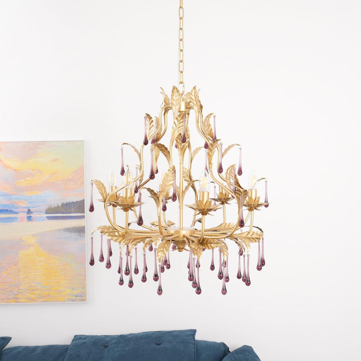 Fadrisse Glass Chandelier-Moonnatur