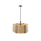 Finvereris Grasscloth Chandelier-Moonnatur
